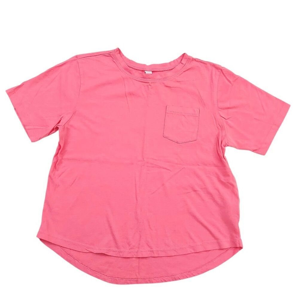 Z by Zella T-Shirt Youth Large Pink Short Sleeve Pocket High Low Hem Athletic